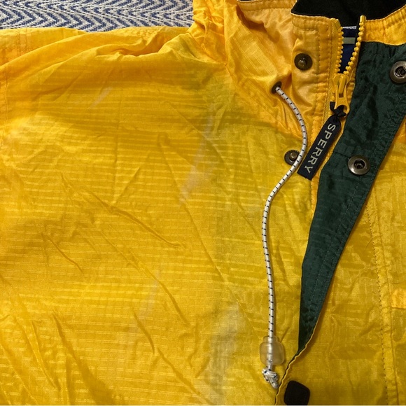 Sperry Top Sider Mens S Windbreaker Jacket Mesh Vent Coat Drawstring Zip Up - Picture 15 of 16